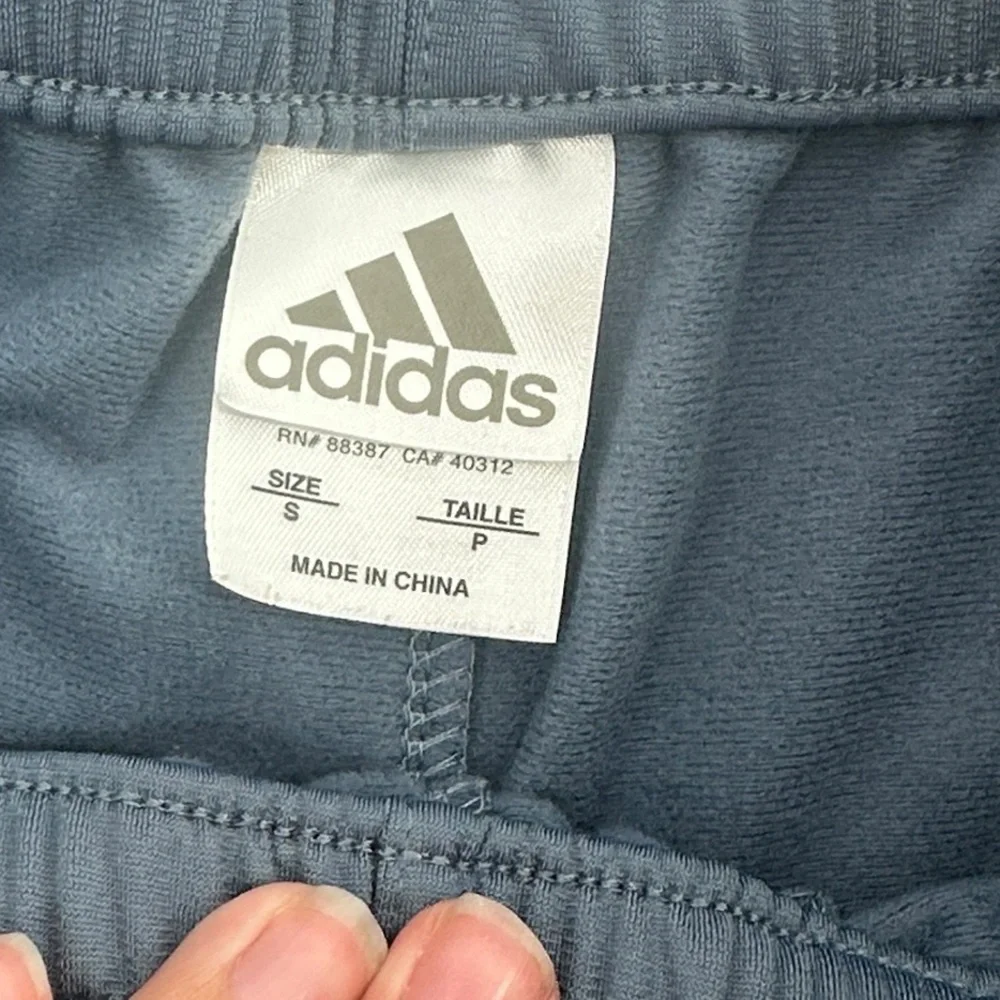 Adidas tear aways Kids Gray blue Joggers basketball pants active wear y2k sz sm - Picture 6 of 8